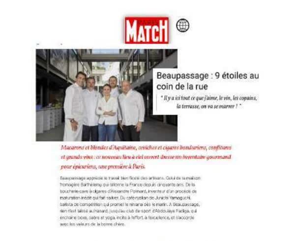 Beaupassage, 9 etoiles au coin de la rue, Paris feature including Champion Spirit