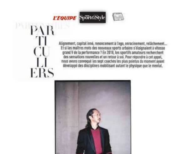 L'Equipe Sport et Style, 2018: les sept coachs les plus pointus du moment, with Abdoulaye Fadiga