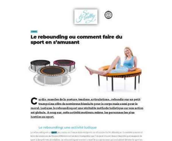 So Healthy: le rebounding ou comment faire du sport en s'amusant, at Champion Spirit