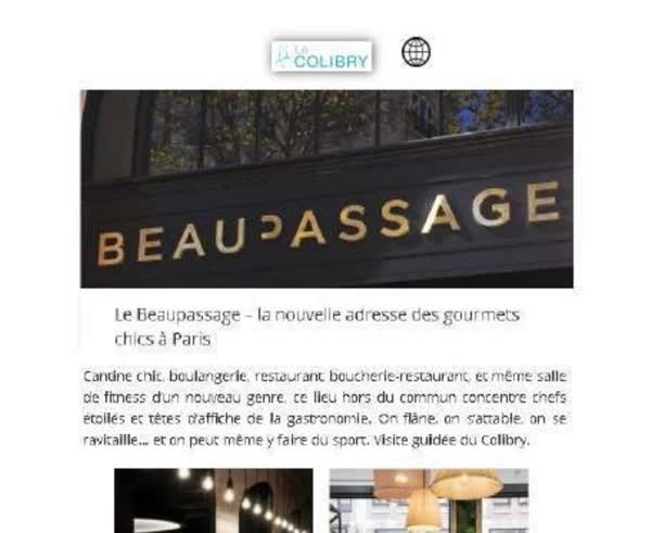 Le Colibry: le Beaupassage, la nouvelle adresse des gourmets chics a Paris