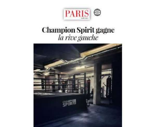 Champion Spirit gagne la rive gauche, Paris opening press feature