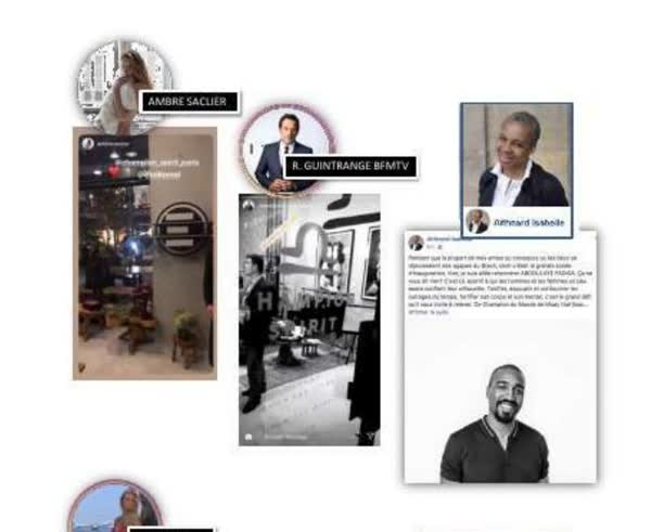 Social media coverage of Champion Spirit Paris by Ambre Saclier, Roland Guintrange of BFM TV and Isabelle Althnard