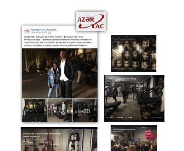 Azertac News Agency: inauguration of Champion Spirit Rive Gauche at Beaupassage