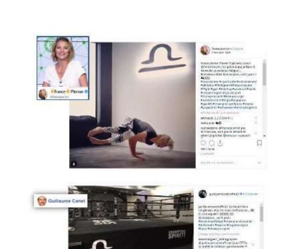 France Pierson and Guillaume Canet on Instagram at Champion Spirit Paris