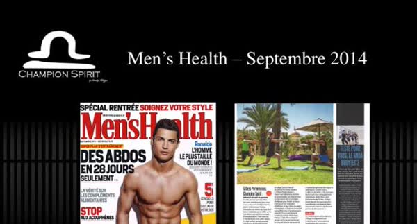 Men's Health, September 2014: Champion Spirit press feature