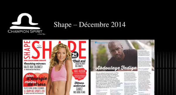 Shape, December 2014: Champion Spirit press feature