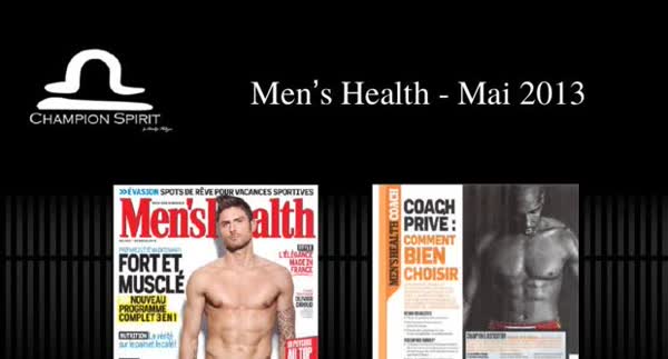 Men's Health, May 2013: Champion Spirit press feature