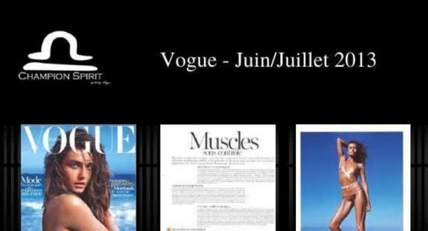 Vogue, June and July 2013: Champion Spirit print coverage