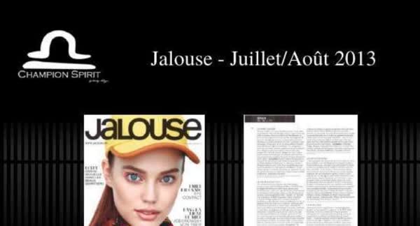Jalouse, July and August 2013: Champion Spirit print coverage