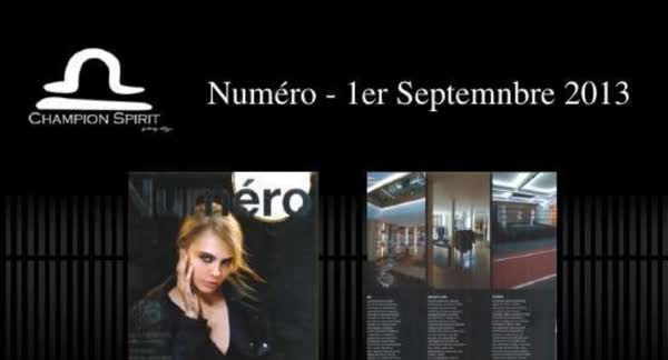 Numero, 1 September 2013: Champion Spirit print coverage