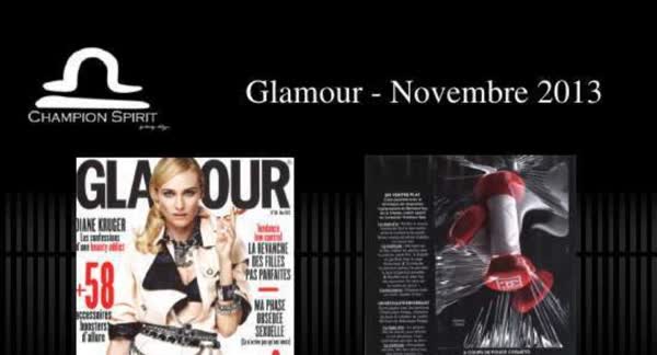 Glamour, November 2013: Champion Spirit print coverage
