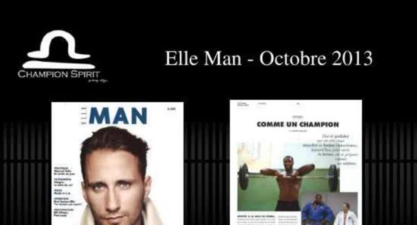 Elle Man, October 2013: Champion Spirit print coverage
