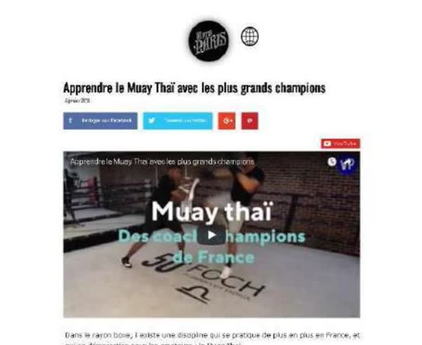 Press feature on coaching and training at Champion Spirit Paris