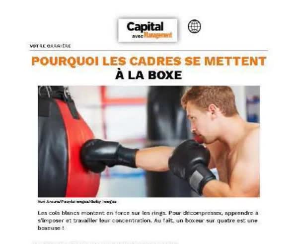 A la boxe, Paris press feature on Champion Spirit