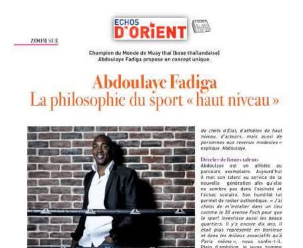 Les Echos: zoom sur un champion du monde, Abdoulaye Fadiga