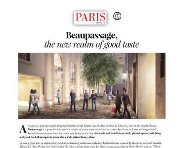 Paris Worldwide: Beaupassage, the new realm of good taste, featuring Champion Spirit
