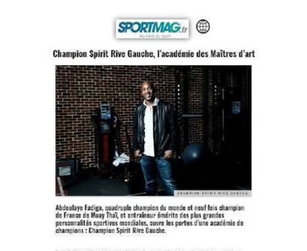 Sportmag: Rive Gauche, l'academie des maitres d'art, with Abdoulaye Fadiga