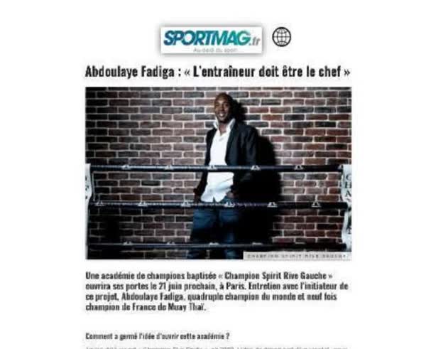 Abdoulaye Fadiga: l'entraineur doit etre le chef, interview on coaching