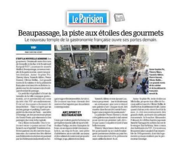 Beaupassage, la piste aux etoiles des gourmets, Paris opening feature