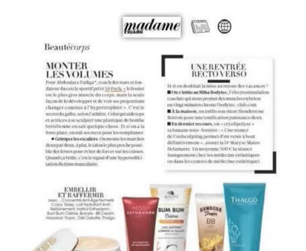 Madame Figaro, beaute corps: monter les volumes, advice from Abdoulaye Fadiga